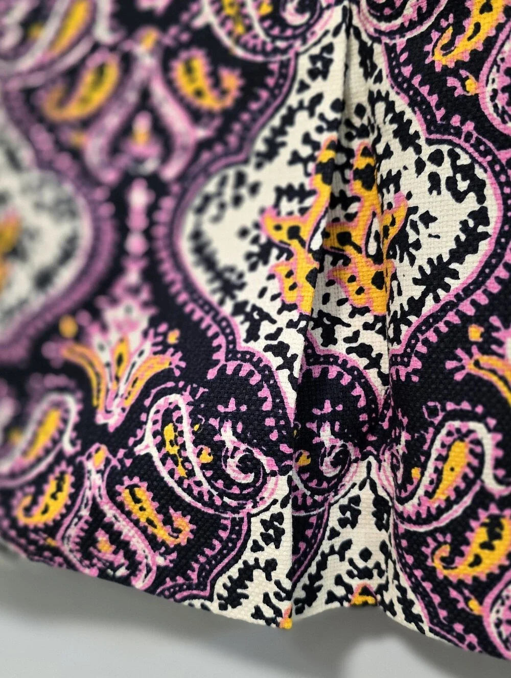 J. Crew Purple Patterned Midi Pencil Skirt career boho, retro preppy Style 10